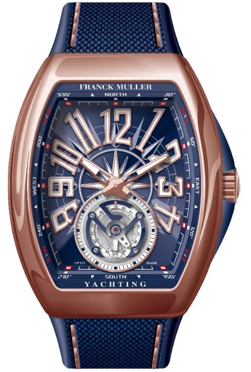 Best FRANCK MULLER Vanguard Yachting V 45 T YACHT (BL) (5N) (BL. BLC 5N) Replica Watch